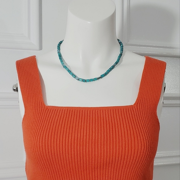 BOHO Teal Beach Choker - Picture 5 of 8